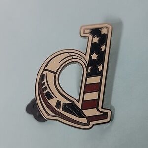 🌈2005 Walt Disney World Pin Character Icon Letter d Patriotic Monorail
